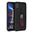 Custodia Silicone Ultra Sottile Morbida Cover con Magnetico Anello Supporto A02 per Huawei Honor View 10 Lite Nero
