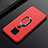 Custodia Silicone Ultra Sottile Morbida Cover con Magnetico Anello Supporto A02 per Huawei Mate 30 Lite Rosso