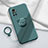 Custodia Silicone Ultra Sottile Morbida Cover con Magnetico Anello Supporto A02 per Huawei Nova 8 5G