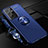 Custodia Silicone Ultra Sottile Morbida Cover con Magnetico Anello Supporto A02 per Samsung Galaxy S21 Ultra 5G