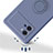 Custodia Silicone Ultra Sottile Morbida Cover con Magnetico Anello Supporto A02 per Vivo iQOO 9 5G
