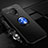 Custodia Silicone Ultra Sottile Morbida Cover con Magnetico Anello Supporto A02 per Vivo Nex 3 5G Blu e Nero