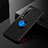 Custodia Silicone Ultra Sottile Morbida Cover con Magnetico Anello Supporto A02 per Xiaomi Mi 10 Pro Blu e Nero