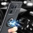 Custodia Silicone Ultra Sottile Morbida Cover con Magnetico Anello Supporto A02 per Xiaomi Mi 11 Pro 5G