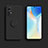 Custodia Silicone Ultra Sottile Morbida Cover con Magnetico Anello Supporto A02 per Xiaomi Mi 12 Pro 5G Nero