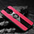Custodia Silicone Ultra Sottile Morbida Cover con Magnetico Anello Supporto A03 per OnePlus 7T