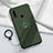 Custodia Silicone Ultra Sottile Morbida Cover con Magnetico Anello Supporto A03 per Oppo A31 Verde