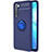 Custodia Silicone Ultra Sottile Morbida Cover con Magnetico Anello Supporto A03 per Oppo Find X2 Lite Blu