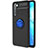 Custodia Silicone Ultra Sottile Morbida Cover con Magnetico Anello Supporto A03 per Oppo Find X2 Lite Blu e Nero