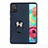 Custodia Silicone Ultra Sottile Morbida Cover con Magnetico Anello Supporto A03 per Samsung Galaxy A71 5G Blu