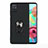Custodia Silicone Ultra Sottile Morbida Cover con Magnetico Anello Supporto A03 per Samsung Galaxy A71 5G Nero