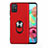 Custodia Silicone Ultra Sottile Morbida Cover con Magnetico Anello Supporto A03 per Samsung Galaxy A71 5G Rosso