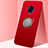 Custodia Silicone Ultra Sottile Morbida Cover con Magnetico Anello Supporto A03 per Vivo Nex 3 5G Rosso