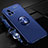 Custodia Silicone Ultra Sottile Morbida Cover con Magnetico Anello Supporto A03 per Vivo V20 Pro 5G Blu