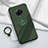 Custodia Silicone Ultra Sottile Morbida Cover con Magnetico Anello Supporto A04 per Vivo Nex 3 Verde