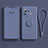 Custodia Silicone Ultra Sottile Morbida Cover con Magnetico Anello Supporto A04 per Xiaomi Mi 11 Pro 5G Grigio Lavanda