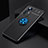 Custodia Silicone Ultra Sottile Morbida Cover con Magnetico Anello Supporto A04 per Xiaomi Mi 12 5G Blu e Nero