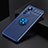 Custodia Silicone Ultra Sottile Morbida Cover con Magnetico Anello Supporto A04 per Xiaomi Mi 12 Lite 5G Blu