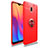 Custodia Silicone Ultra Sottile Morbida Cover con Magnetico Anello Supporto A04 per Xiaomi Redmi 8A Rosso
