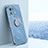 Custodia Silicone Ultra Sottile Morbida Cover con Magnetico Anello Supporto A05 per Xiaomi Mi 11 Pro 5G