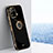 Custodia Silicone Ultra Sottile Morbida Cover con Magnetico Anello Supporto A05 per Xiaomi Mi 11 Pro 5G Nero