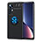 Custodia Silicone Ultra Sottile Morbida Cover con Magnetico Anello Supporto A05 per Xiaomi Mi 12S 5G Blu e Nero