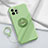 Custodia Silicone Ultra Sottile Morbida Cover con Magnetico Anello Supporto A06 per Apple iPhone 13 Pro