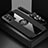 Custodia Silicone Ultra Sottile Morbida Cover con Magnetico Anello Supporto A06 per Samsung Galaxy S21 Plus 5G Nero