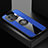 Custodia Silicone Ultra Sottile Morbida Cover con Magnetico Anello Supporto A06 per Xiaomi Mi 11 Pro 5G Blu
