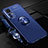 Custodia Silicone Ultra Sottile Morbida Cover con Magnetico Anello Supporto A06 per Xiaomi Mi 12 5G Blu