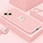 Custodia Silicone Ultra Sottile Morbida Cover con Magnetico Anello Supporto A07 per Apple iPhone 14 Plus Oro Rosa