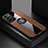 Custodia Silicone Ultra Sottile Morbida Cover con Magnetico Anello Supporto A07 per Samsung Galaxy S21 Plus 5G Marrone
