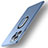 Custodia Silicone Ultra Sottile Morbida Cover con Magnetico Anello Supporto A09 per Apple iPhone 13 Pro Cielo Blu