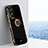 Custodia Silicone Ultra Sottile Morbida Cover con Magnetico Anello Supporto A10 per Xiaomi Mi 12S 5G Nero