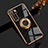 Custodia Silicone Ultra Sottile Morbida Cover con Magnetico Anello Supporto AN1 per Huawei Nova 7 SE 5G Nero