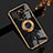 Custodia Silicone Ultra Sottile Morbida Cover con Magnetico Anello Supporto AN2 per Huawei Mate 40 Pro Nero