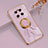 Custodia Silicone Ultra Sottile Morbida Cover con Magnetico Anello Supporto AN2 per Huawei Mate 40 Viola