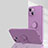 Custodia Silicone Ultra Sottile Morbida Cover con Magnetico Anello Supporto G01 per Apple iPhone 13