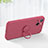 Custodia Silicone Ultra Sottile Morbida Cover con Magnetico Anello Supporto G02 per Apple iPhone 13 Mini