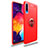 Custodia Silicone Ultra Sottile Morbida Cover con Magnetico Anello Supporto JM1 per Samsung Galaxy A50 Rosso