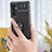 Custodia Silicone Ultra Sottile Morbida Cover con Magnetico Anello Supporto JM1 per Samsung Galaxy A82 5G