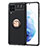Custodia Silicone Ultra Sottile Morbida Cover con Magnetico Anello Supporto JM1 per Samsung Galaxy F62 5G