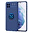 Custodia Silicone Ultra Sottile Morbida Cover con Magnetico Anello Supporto JM1 per Samsung Galaxy F62 5G