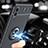 Custodia Silicone Ultra Sottile Morbida Cover con Magnetico Anello Supporto JM1 per Samsung Galaxy M02