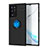 Custodia Silicone Ultra Sottile Morbida Cover con Magnetico Anello Supporto JM1 per Samsung Galaxy Note 20 Ultra 5G Blu e Nero
