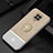 Custodia Silicone Ultra Sottile Morbida Cover con Magnetico Anello Supporto JM1 per Xiaomi Redmi Note 9S Oro