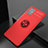 Custodia Silicone Ultra Sottile Morbida Cover con Magnetico Anello Supporto JM2 per Samsung Galaxy A71 5G Rosso
