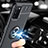 Custodia Silicone Ultra Sottile Morbida Cover con Magnetico Anello Supporto JM2 per Samsung Galaxy F02S SM-E025F