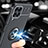 Custodia Silicone Ultra Sottile Morbida Cover con Magnetico Anello Supporto JM2 per Samsung Galaxy M33 5G