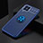 Custodia Silicone Ultra Sottile Morbida Cover con Magnetico Anello Supporto JM2 per Samsung Galaxy M33 5G Blu